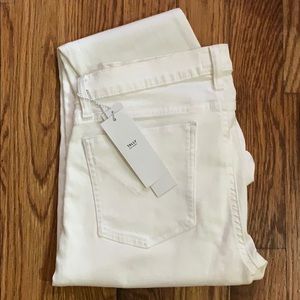 Hudson Tally White Crop Skinny Jeans